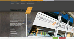 Desktop Screenshot of oberhauser-bau.com